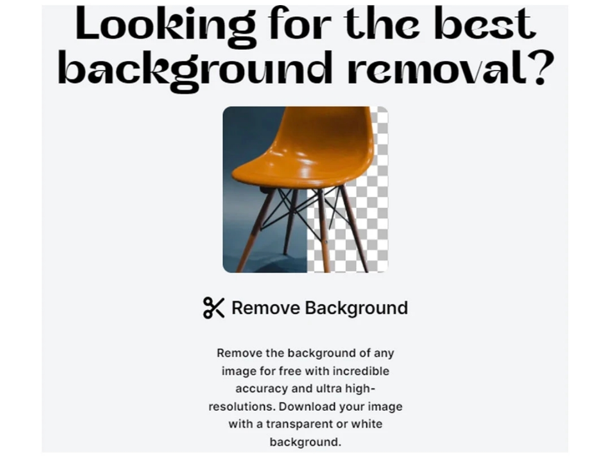 Cleanup pictures-background removal