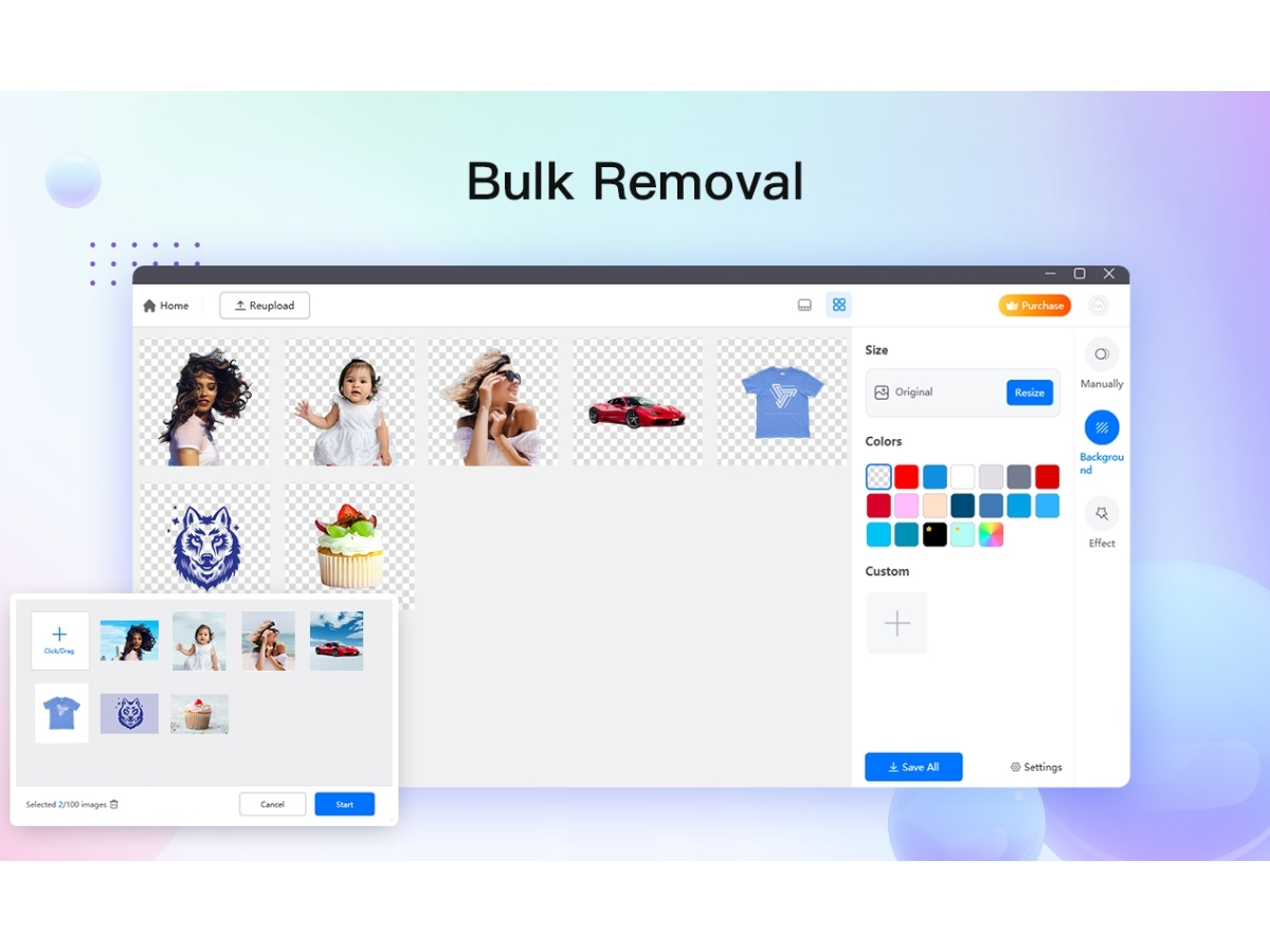 PicWish-bulk removal