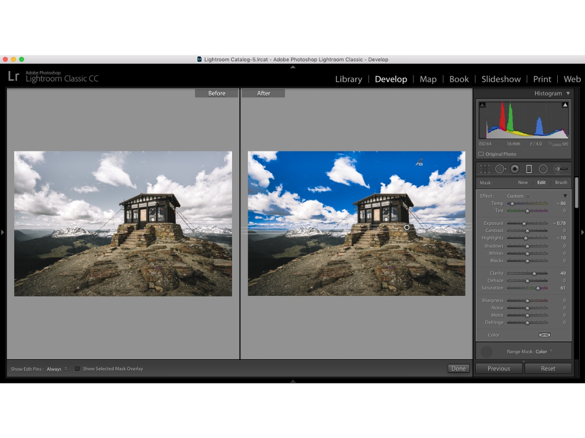 Adobe Lightroom CC-contrast