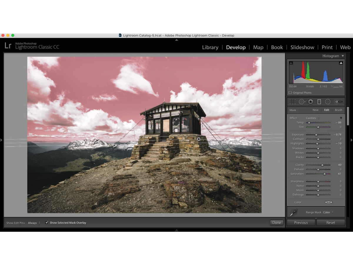 Adobe Lightroom CC-dashboard
