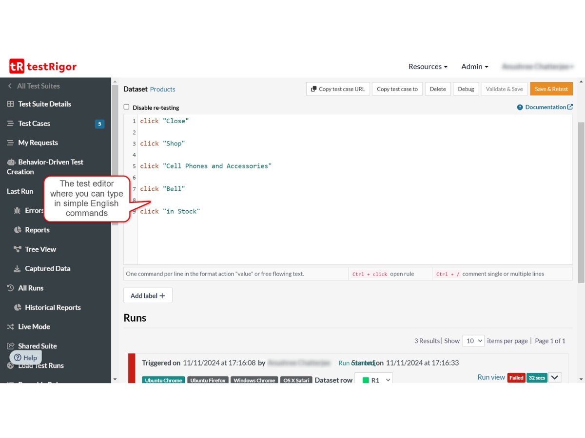 testRigor-editor