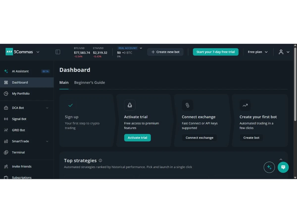 3Commasdashboard
