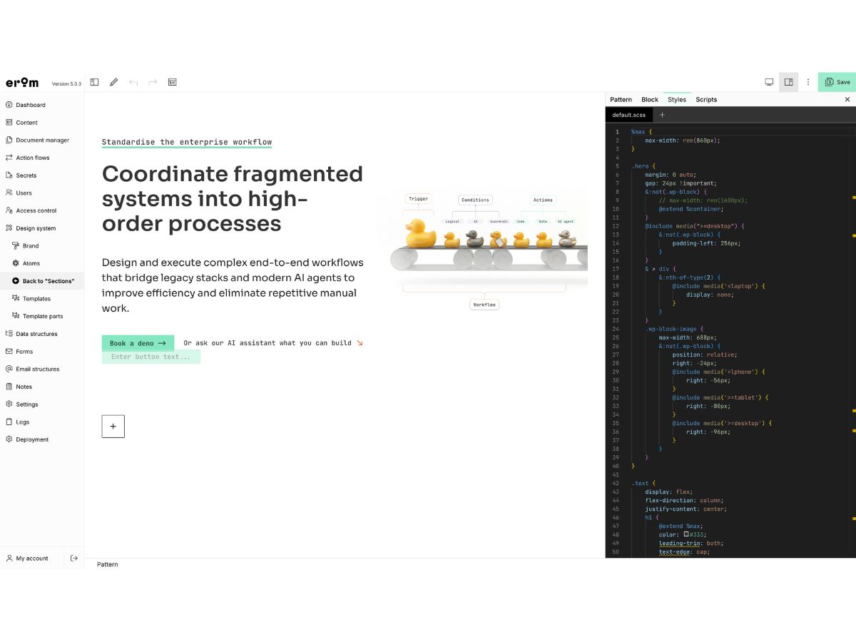 EROM-design system