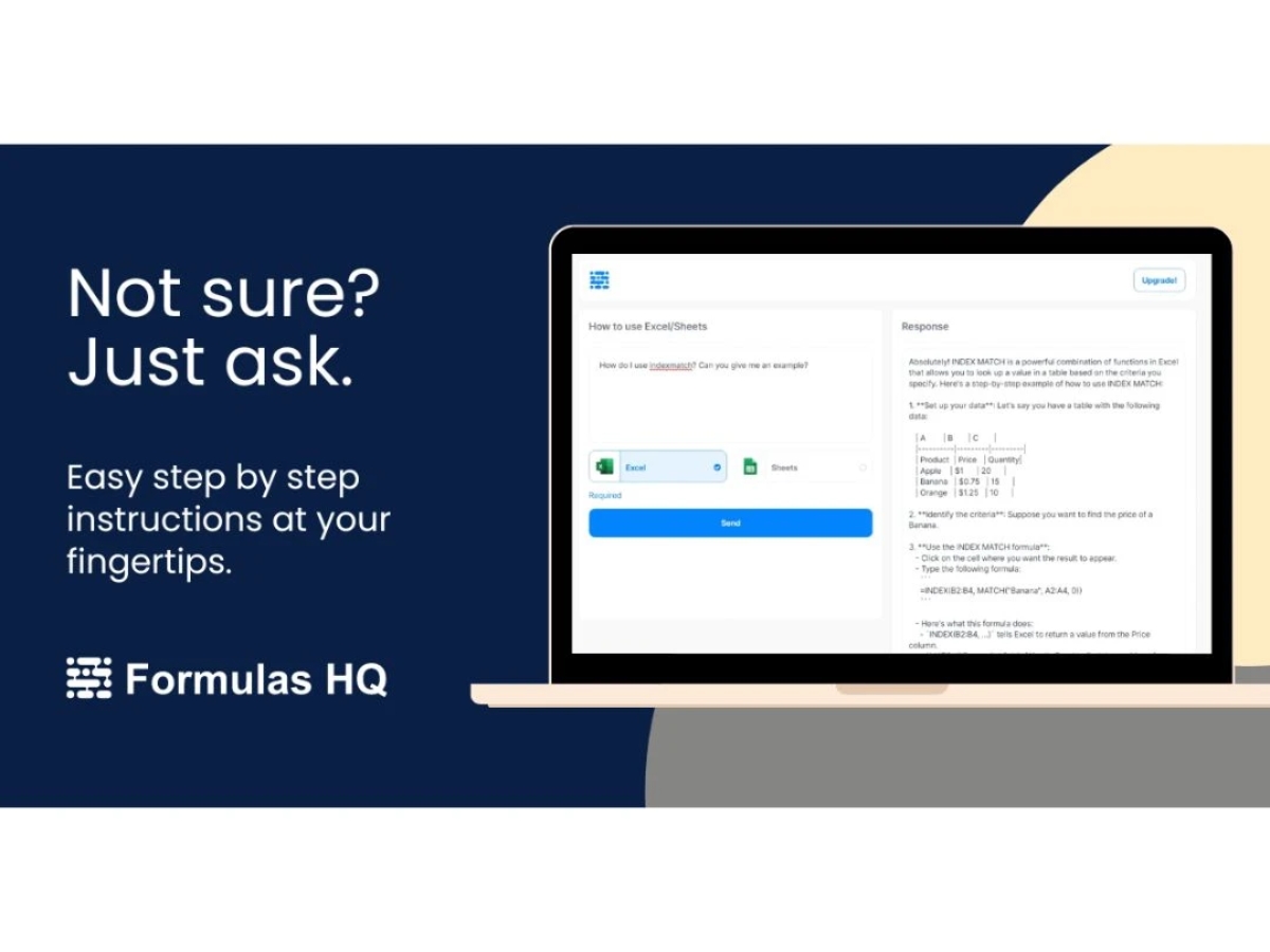 Formulas HQ-instructions