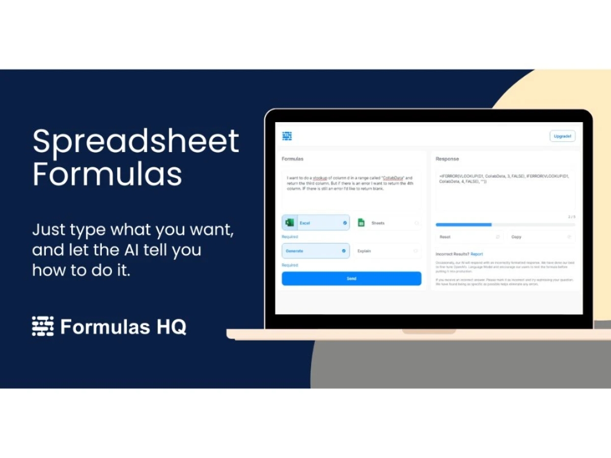 Formulas HQ-spreadsheets