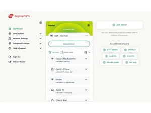 ExpressVPN dashboard