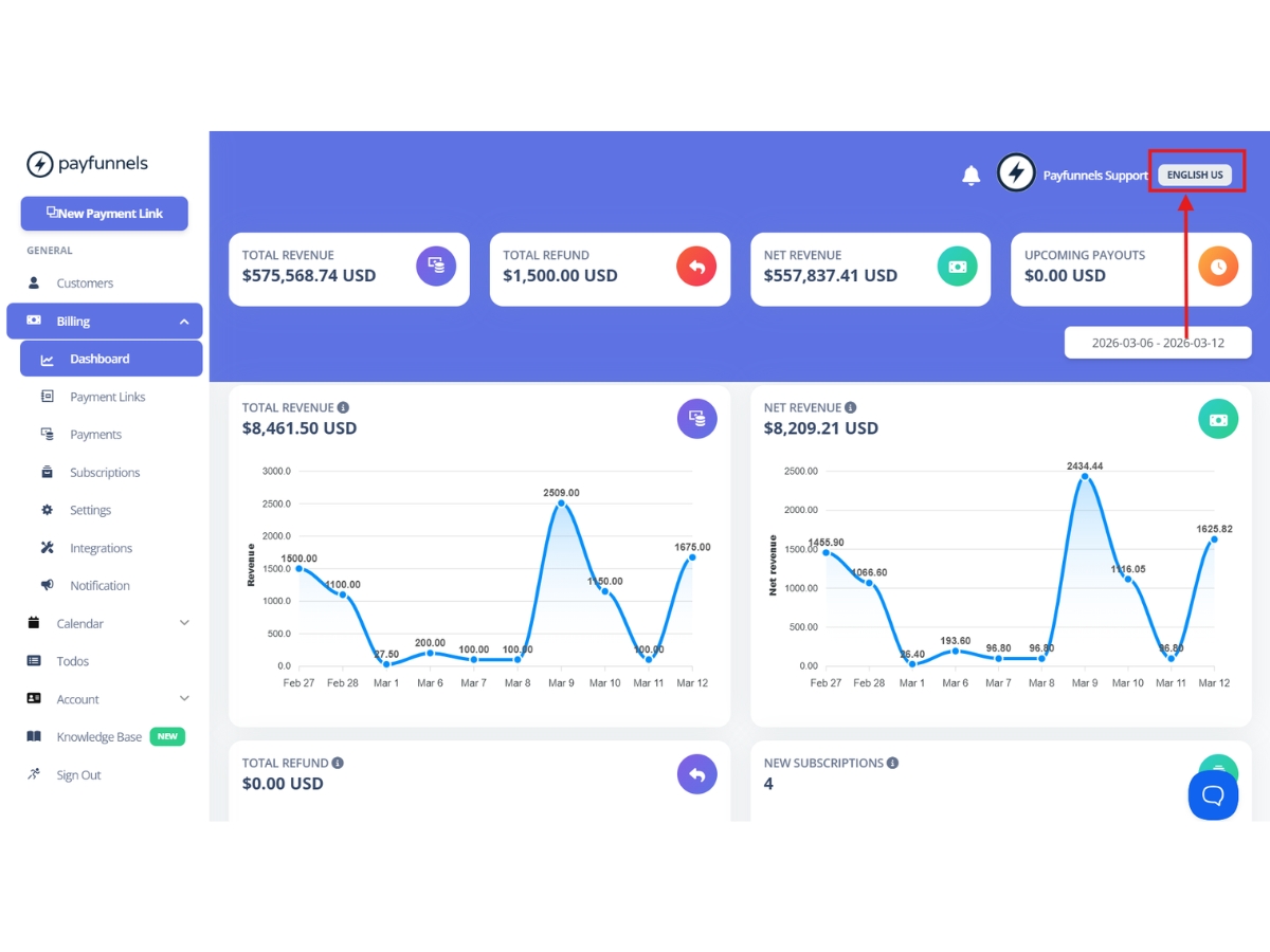 Payfunnels-dashboard