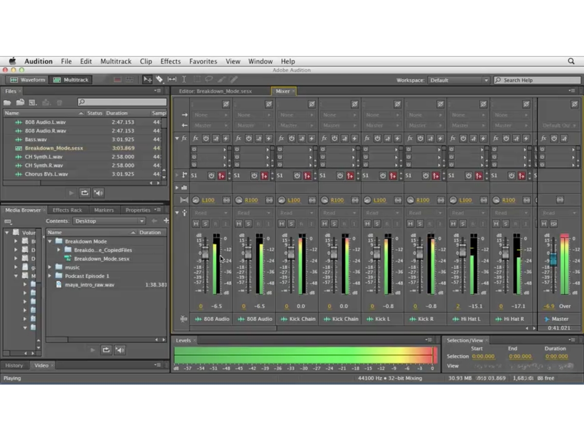 Adobe Audition-mixer