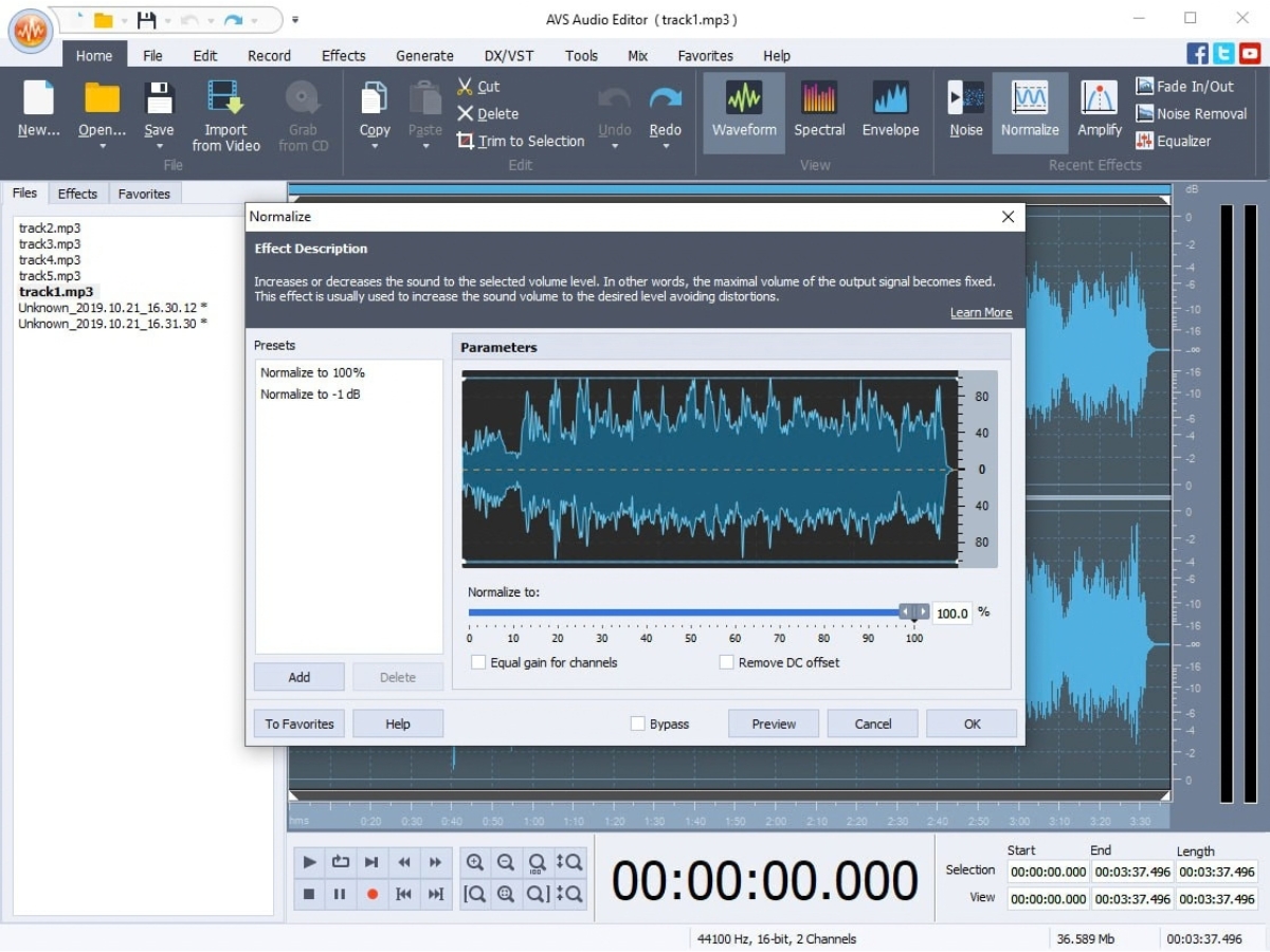 AVS Audio Editor-quality