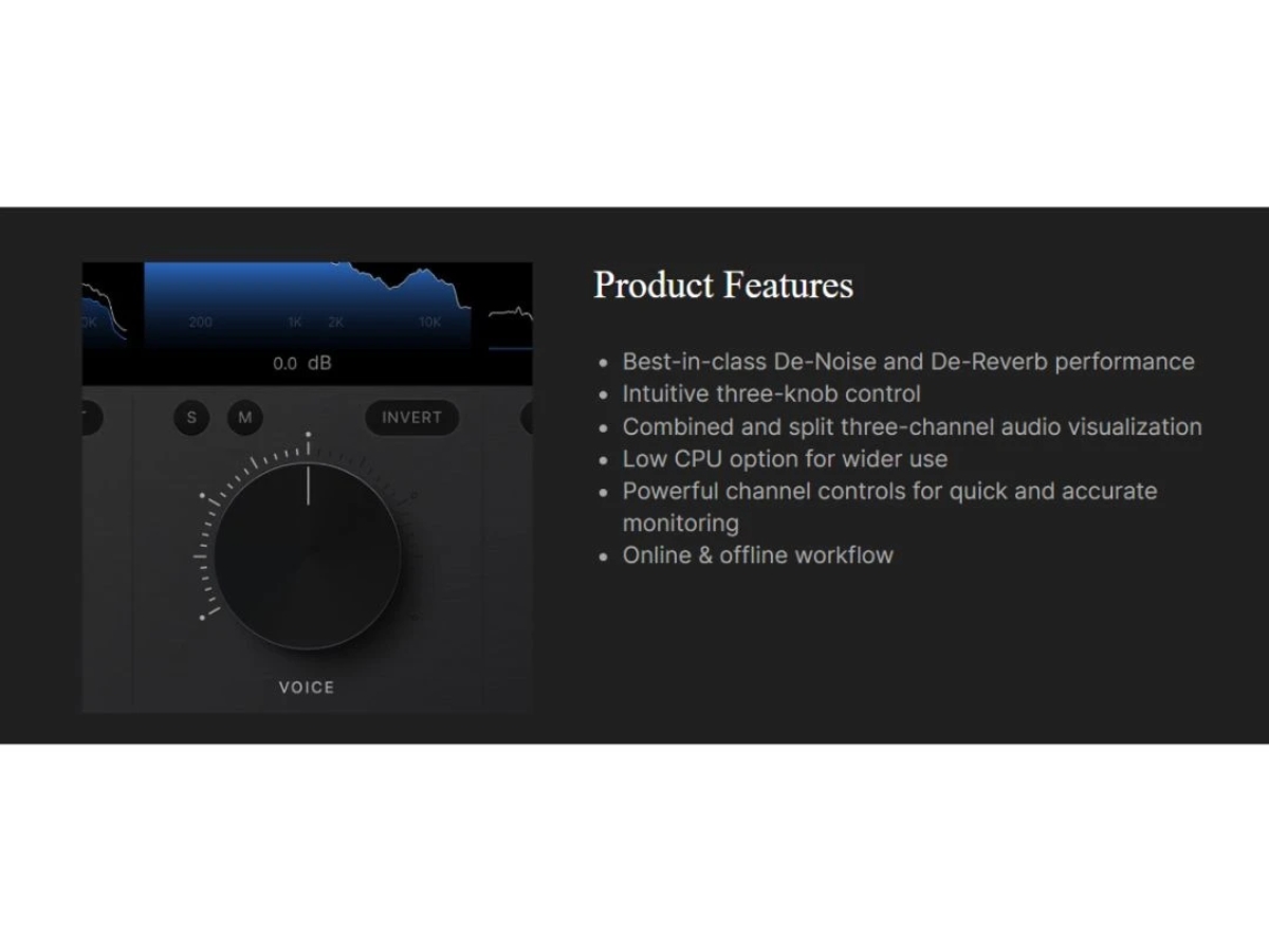 Supertone CLEAR-features