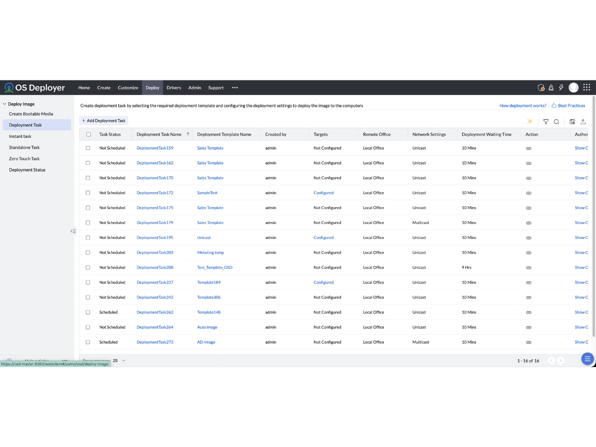 ManageEngine OS Deployer-deployment