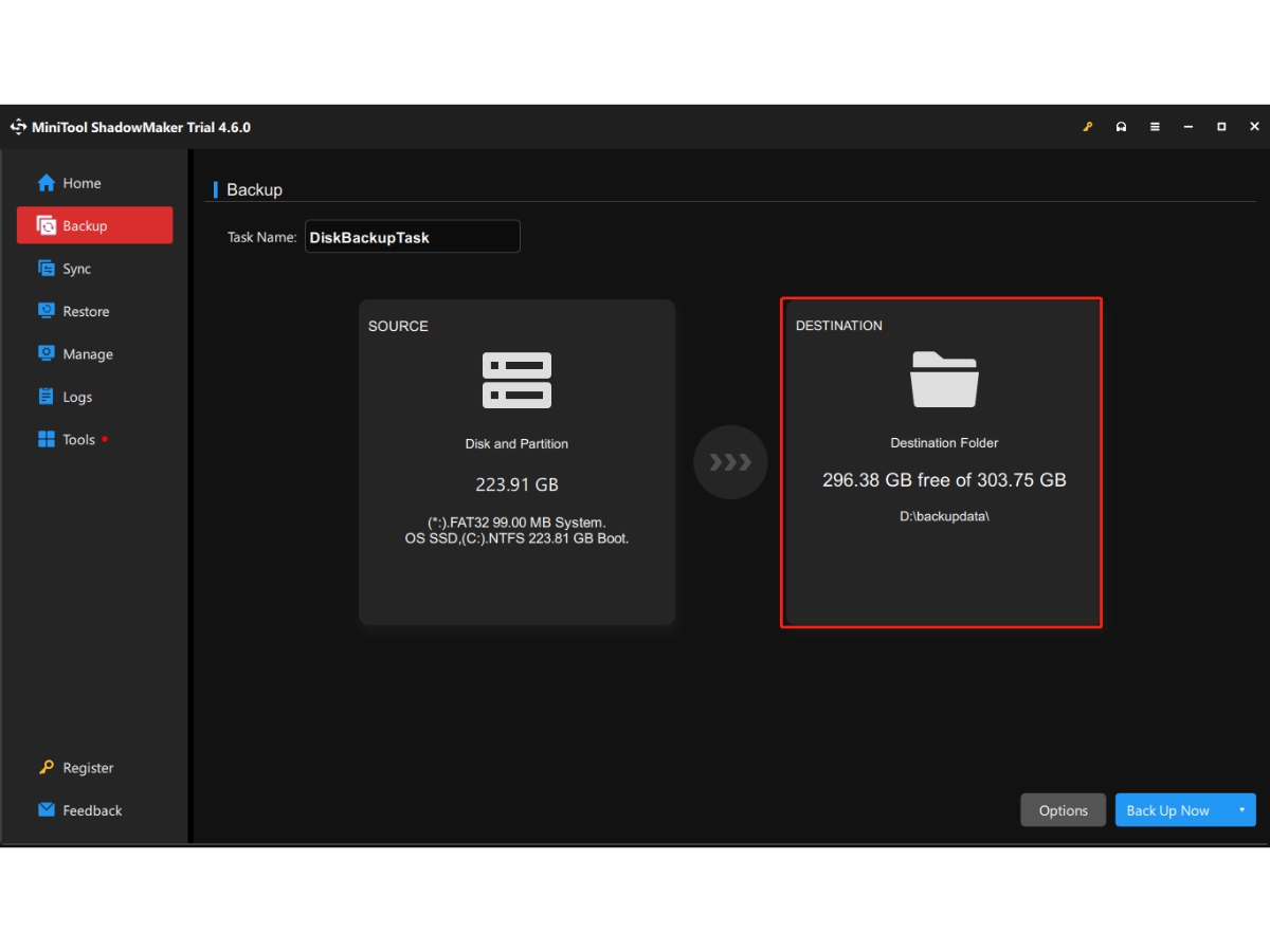 MiniTool ShadowMaker-backup