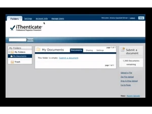 ithenticate plagiarism-document