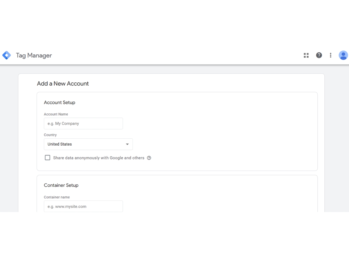 Google Tag Manager-accounts