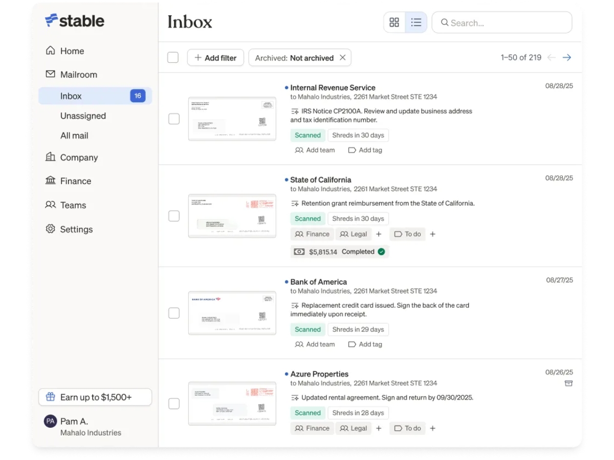 Stable-inbox