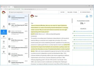 viper plagiarism checker-dashboard