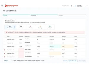 Papaya Global dashboard
