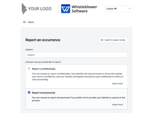 whistleblowing software-report