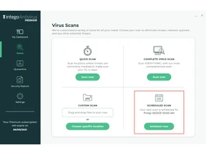 Intego Antivirus scans