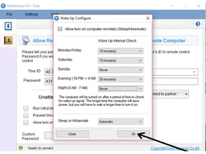 UltraViewer configure