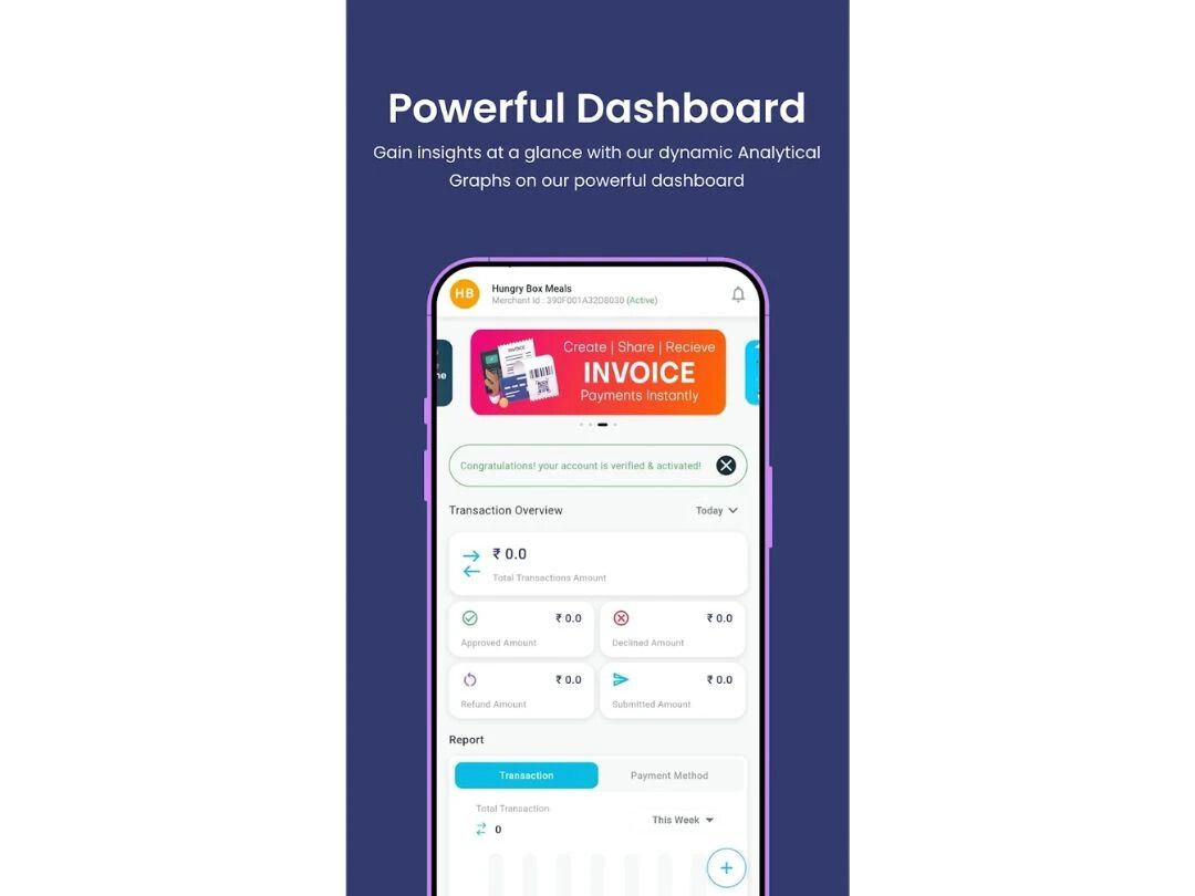 PayG dashboard