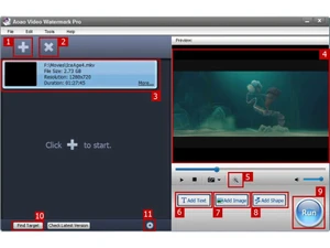 Video Watermark Pro editing