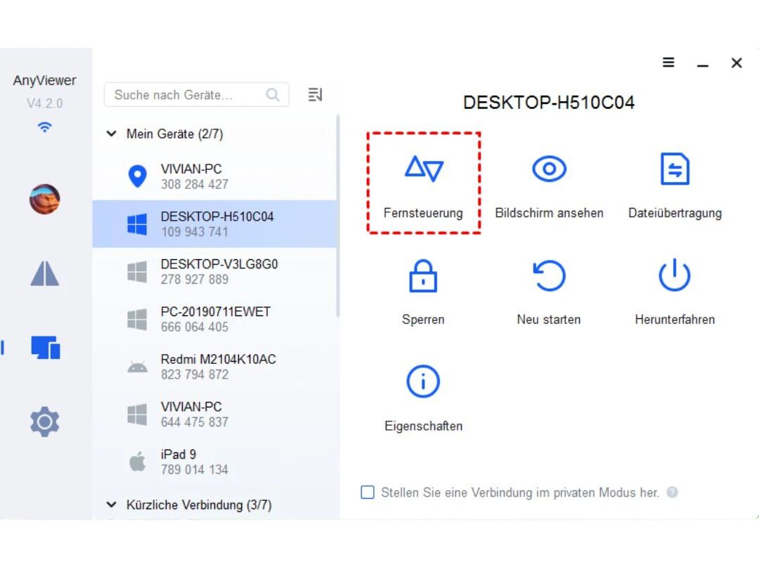 AnyViewer desktop