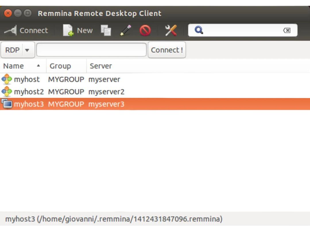 Remmina client