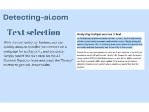 Detecting AI Text Selection