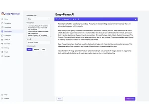 Easy Peasy AI Dashboard