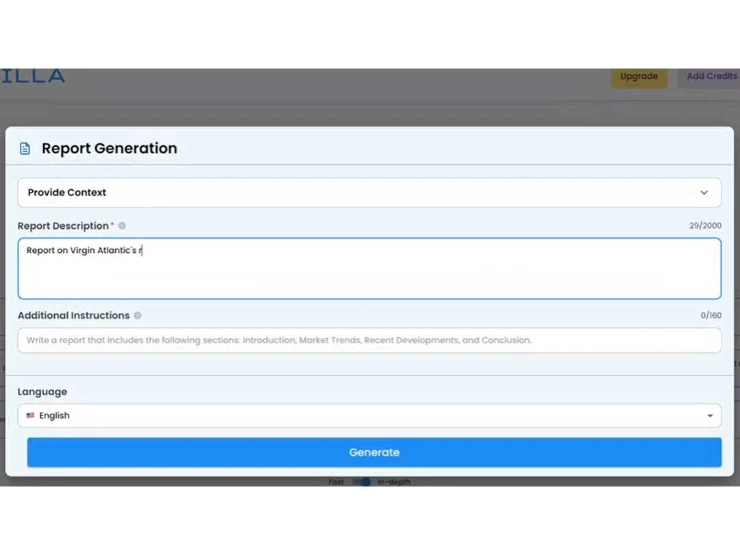 eilla report generation
