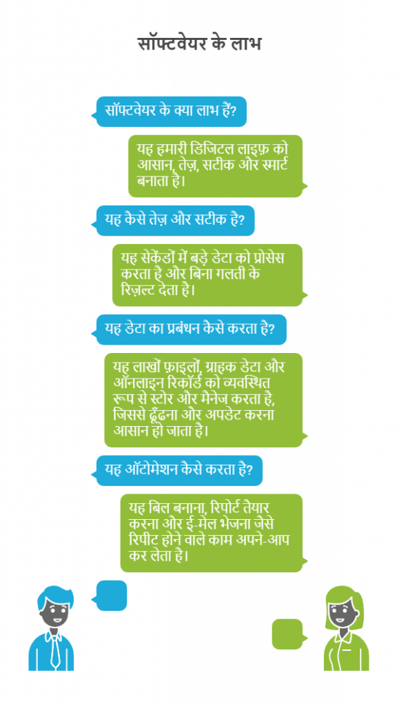सॉफ्टवेयर के लाभ