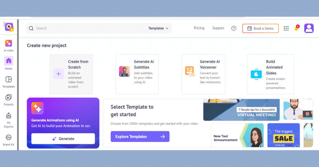animaker-home-page