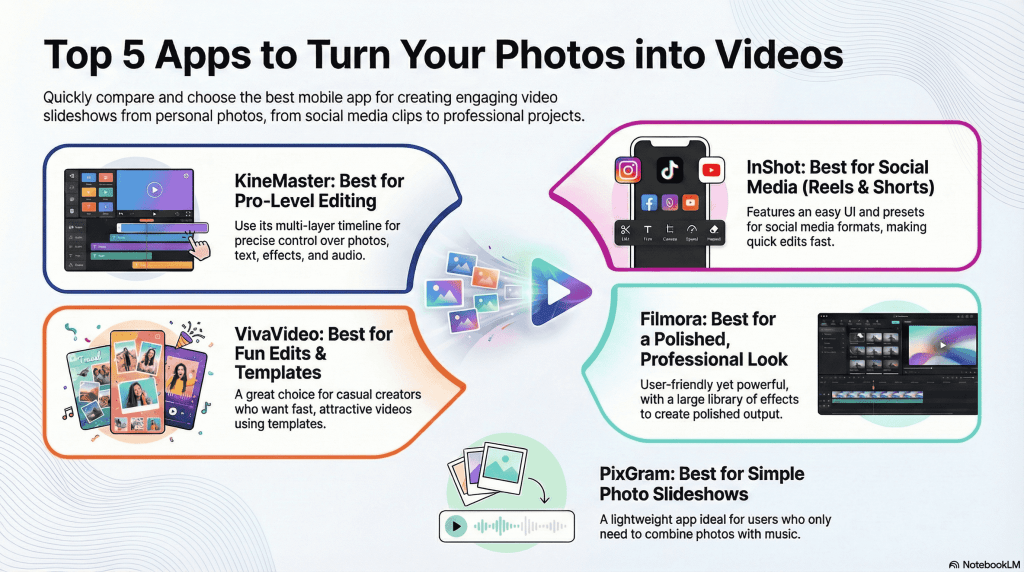 5 Popular Photo Ka Video Banane Wala Apps