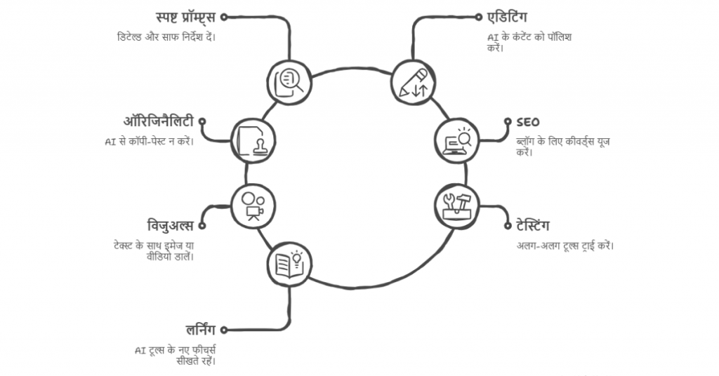 AI से कंटेंट बनाने के टिप्स