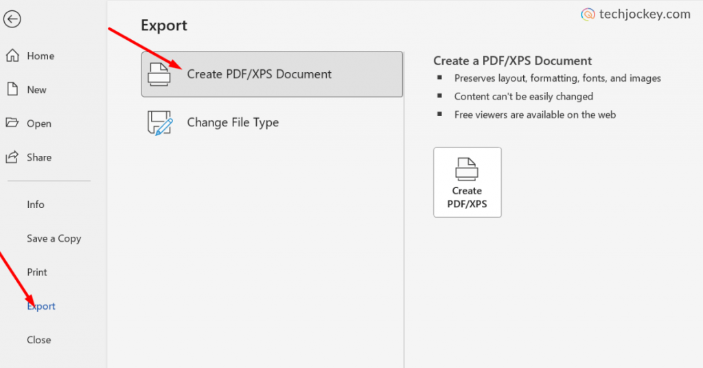 Method 2: Create a PDF using the Export feature in hindi