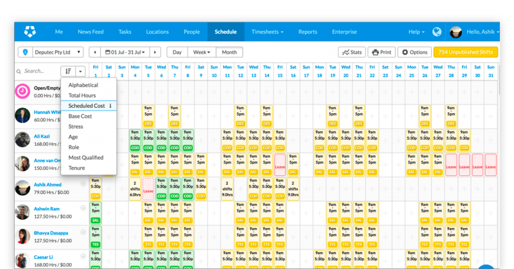 Best Employee Shift Scheduling Software : Key Features