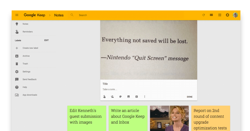 Google Keep Image