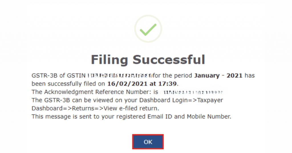 A snapshot of GSTR-3B filing completion