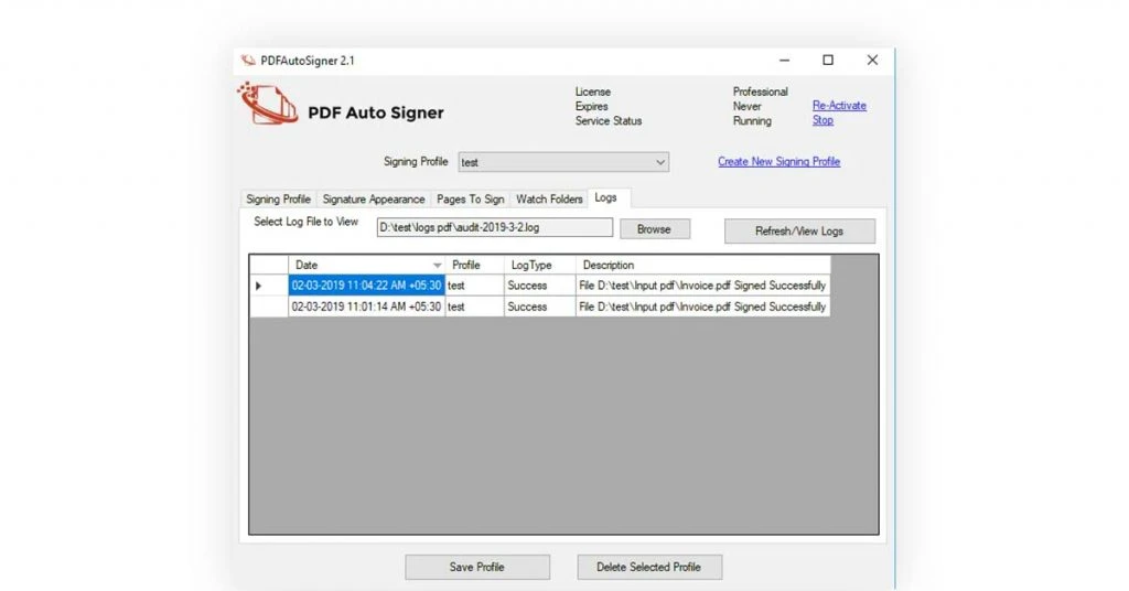 bulk PDF document signing software