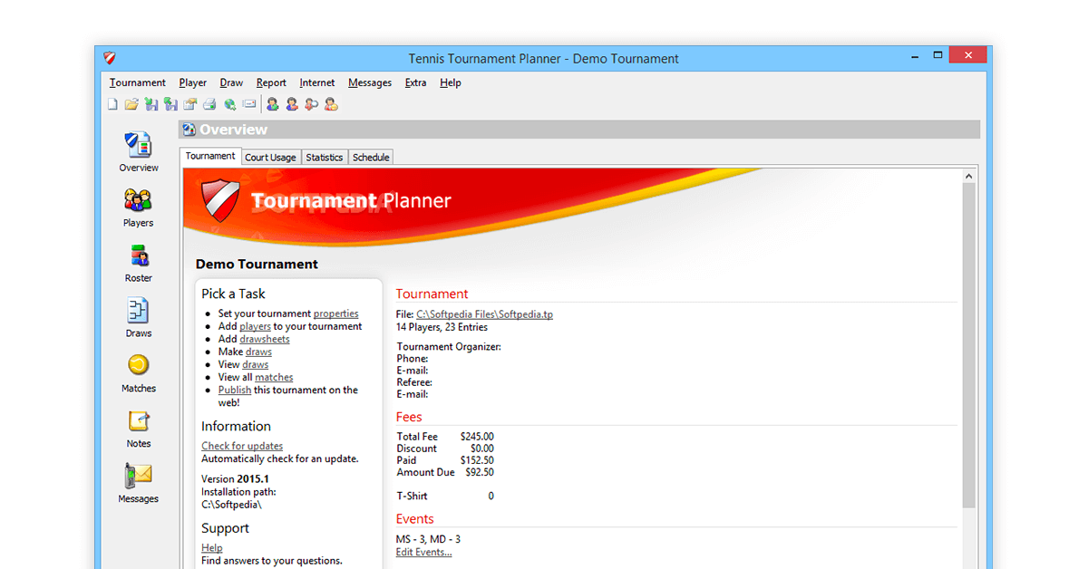 Bwf software shop tournament