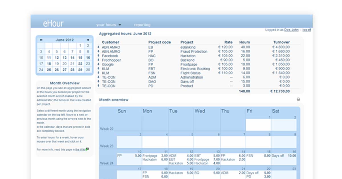 Ehour Time Tracking 21 Best Paid, Free and Open Source Employee Monitoring Software India