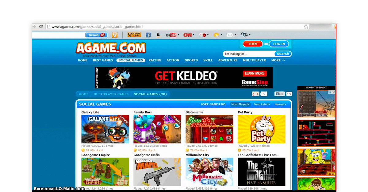 Online gaming sites