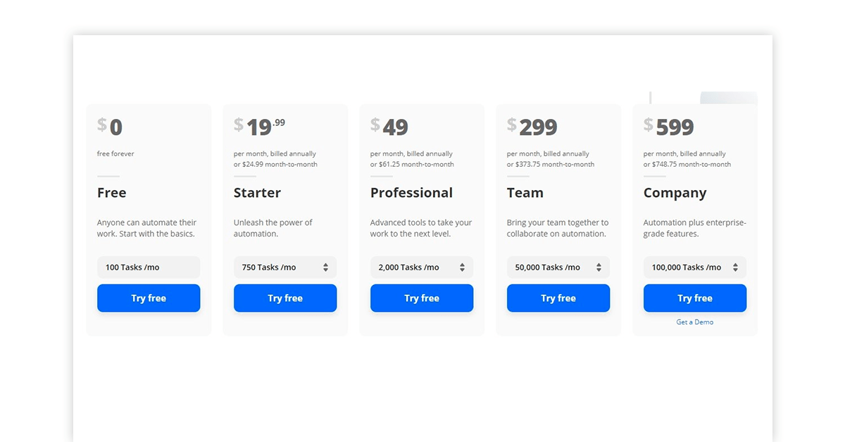 zapier pricing