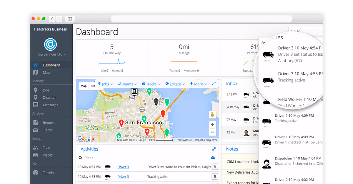 GPS employee tracking app