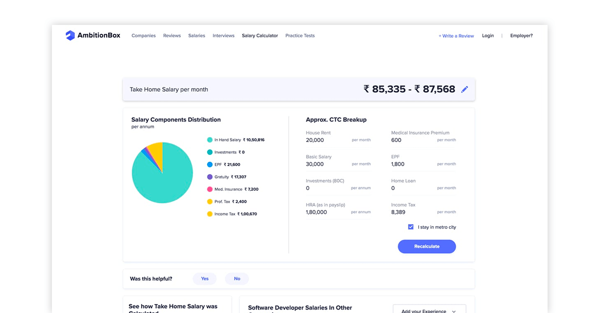 Employee salary calculation