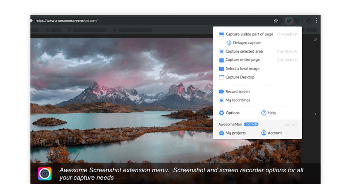 awesome screenshot chrome extension download