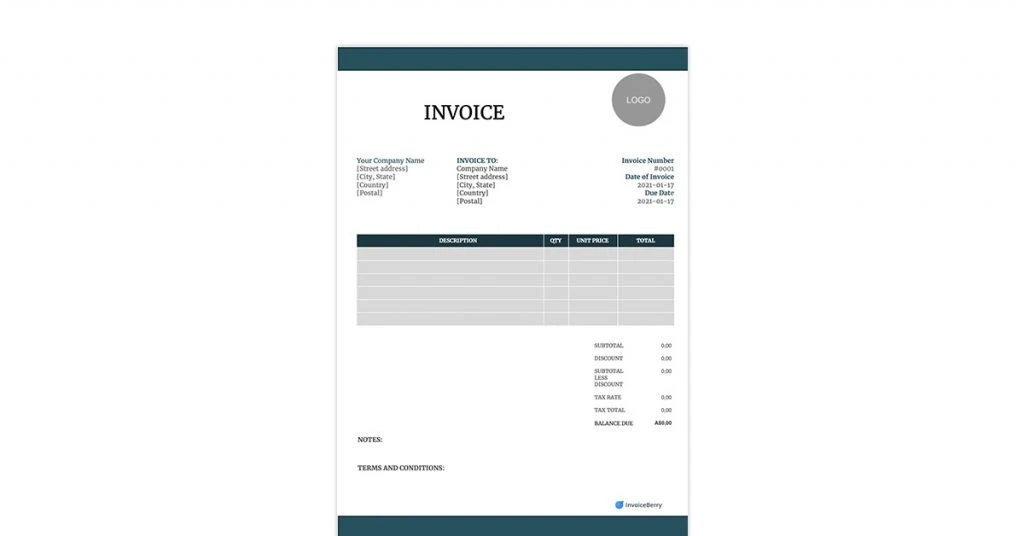 Invoice Berry Template for Invoice