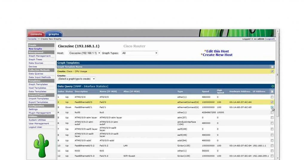 Cacti | Asset management system