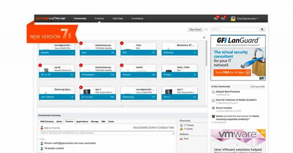 Spiceworks digital asset management